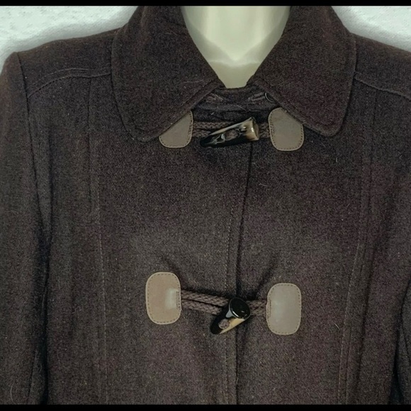 3/$150 Ci Sono Winter Coat Toggle Closure Brown - Picture 3 of 8